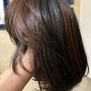 Brown Straight Women's Wig - Natural Shine